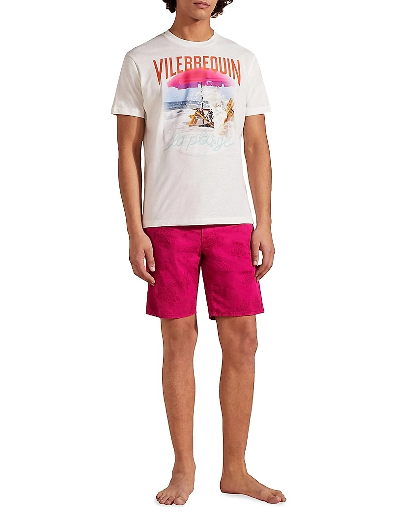 Wave Beach Cotton T-Shirt