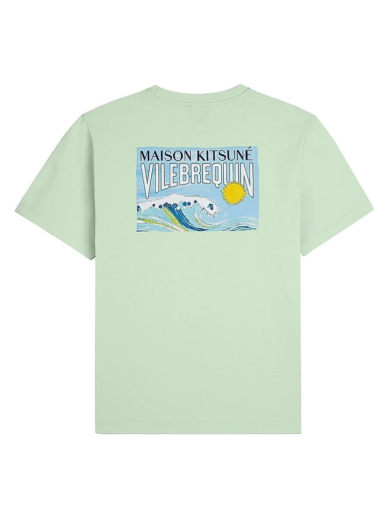Vilebrequin x Maison Kitsuné Waves Cotton T-Shirt