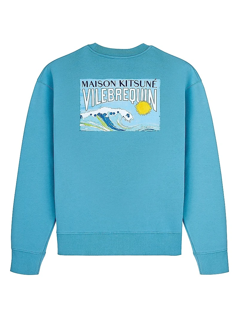 Vilebrequin x Maison Kitsuné Waves Cotton Sweatshirt