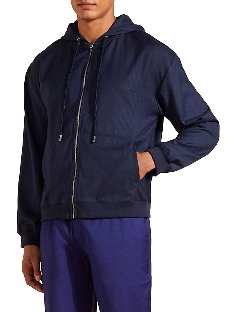 Tile Wool-Blend Hoodie