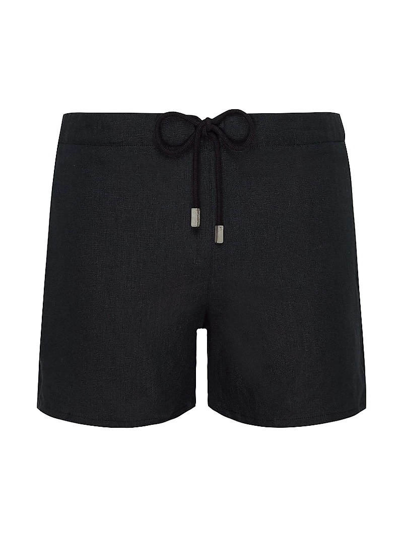 Linen Swim Shorts