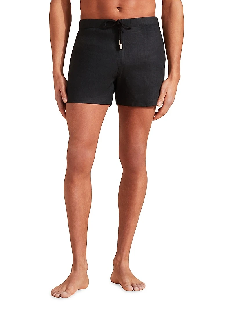 Linen Swim Shorts