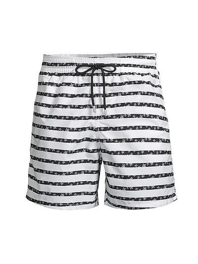 Striped Turtle Swim Shorts