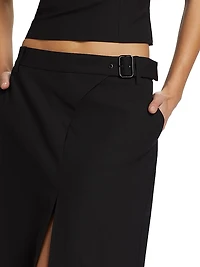 Leonardo Belted Midi-Skirt