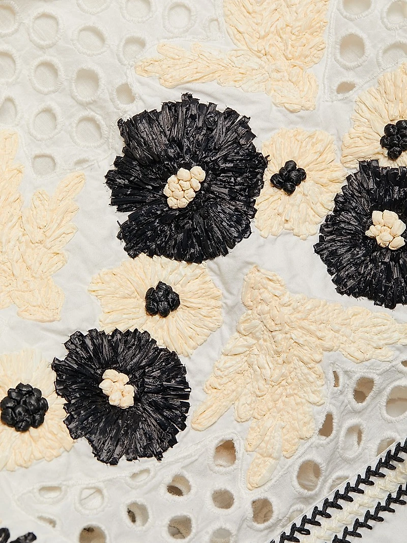 Lulu Eyelet Cotton Maxi Dress