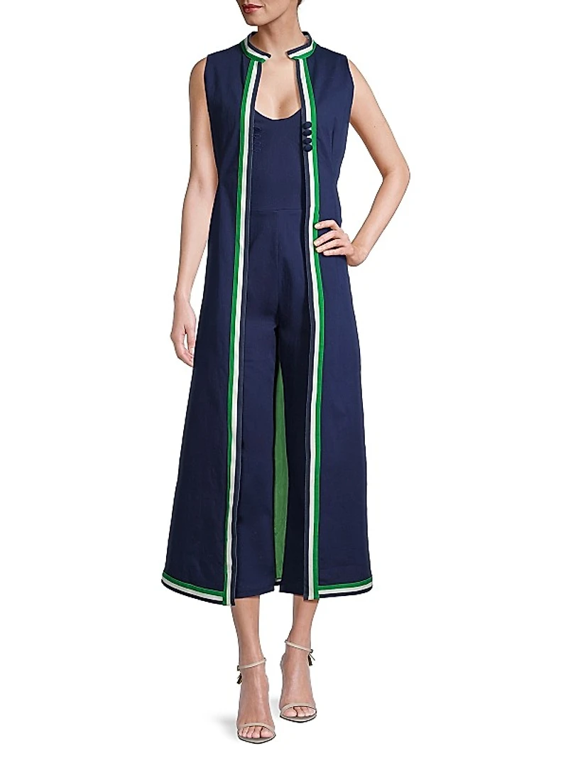 Susie Cotton Twill Jumpsuit Set