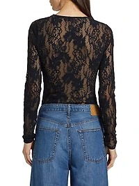 Lace Long-Sleeve Bodysuit