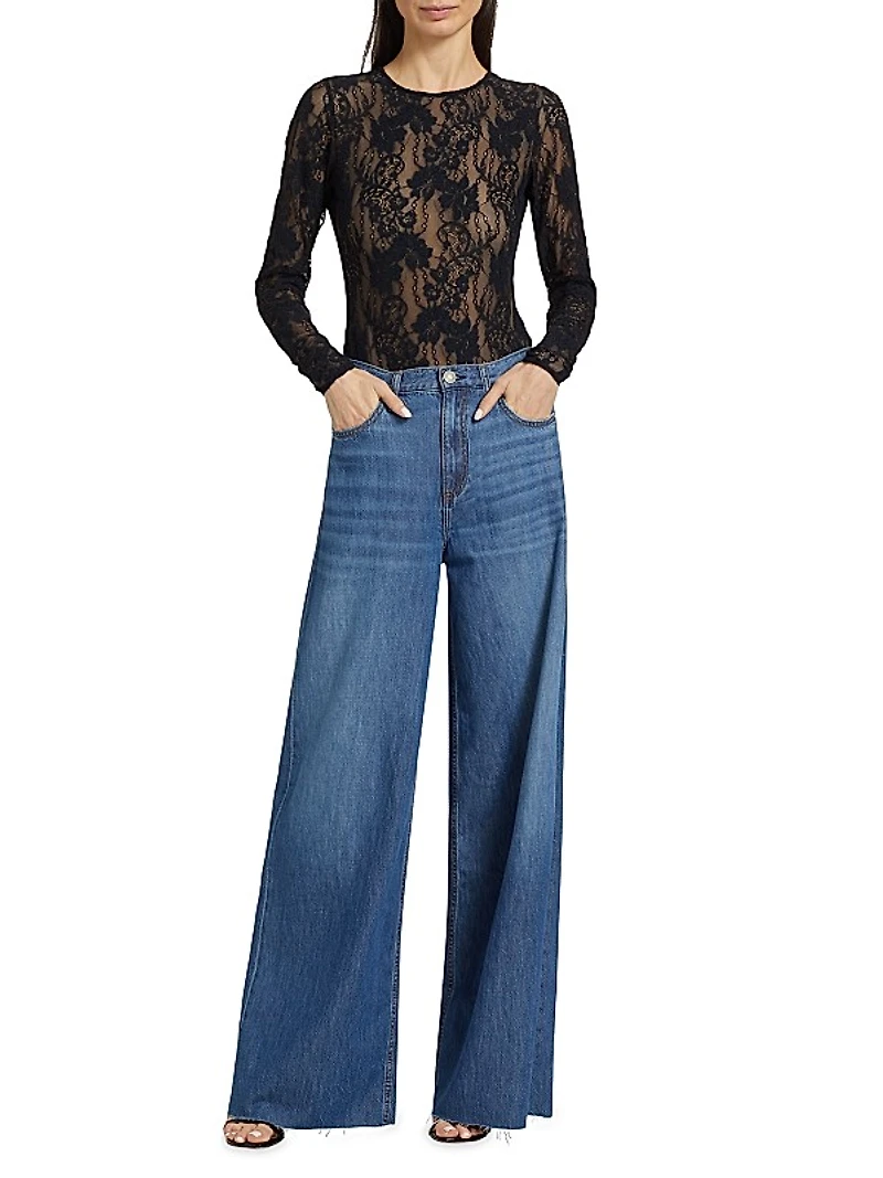 Lace Long-Sleeve Bodysuit
