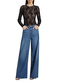 Lace Long-Sleeve Bodysuit