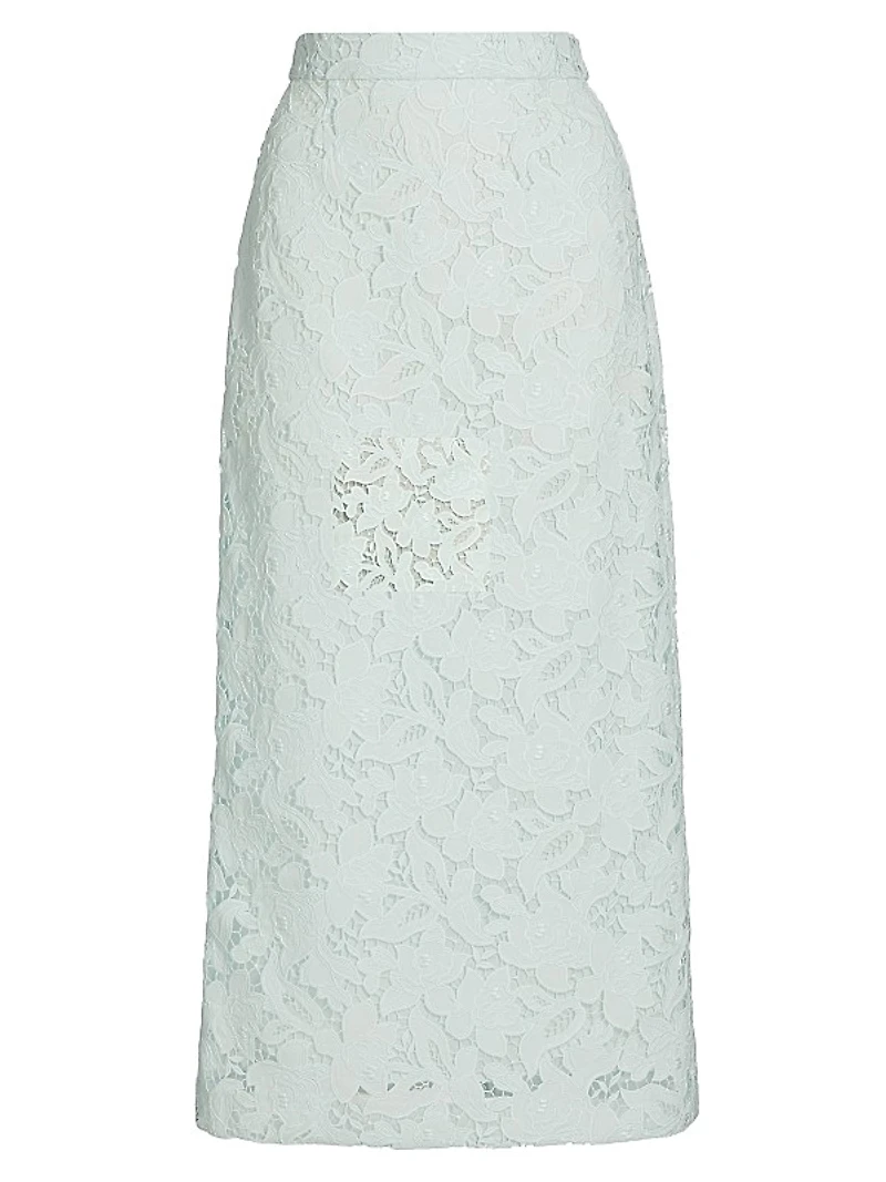 Natura Lace Pencil Midi-Skirt