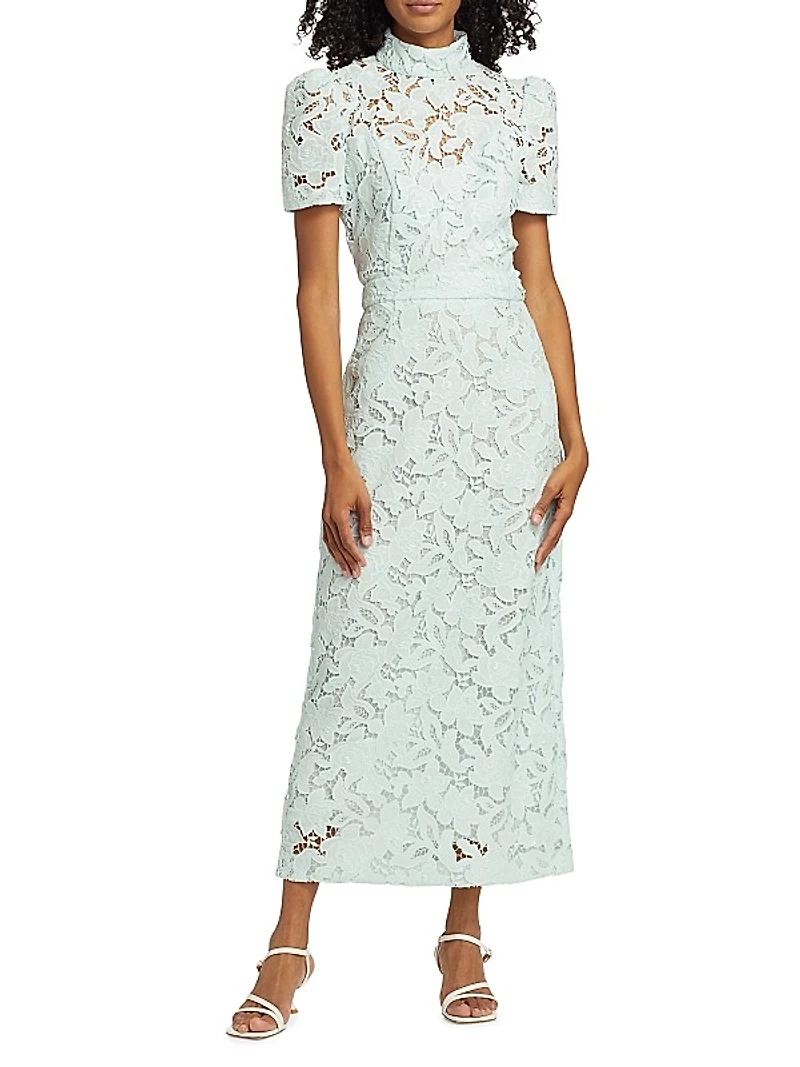 Natura Lace Pencil Midi-Skirt