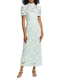 Natura Lace Pencil Midi-Skirt