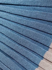 Rib-Knit Metallic Midi-Skirt