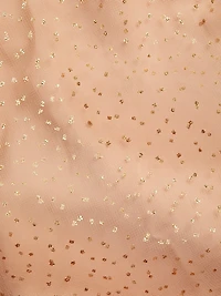 Metallic-Dot Tulle Midi-Skirt