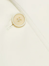 Diamanté-Embellished Gabardine One-Button Blazer