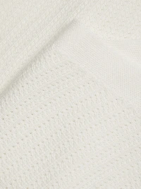 Mat Stitch Wool V-Neck Cardigan