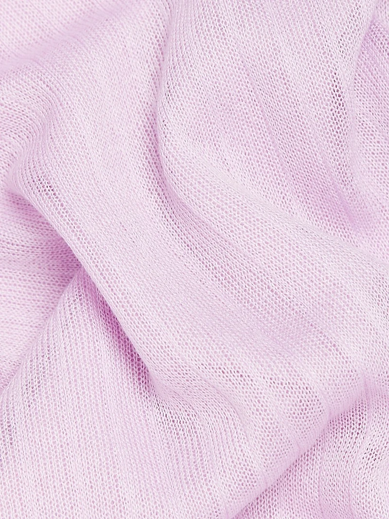 Sheer Crewneck Sweater