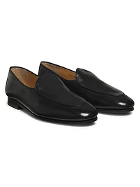Leather Slip-On Loafers
