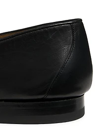 Leather Slip-On Loafers
