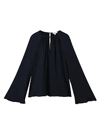 Fuzzi Jersey Bell-Sleeve Top