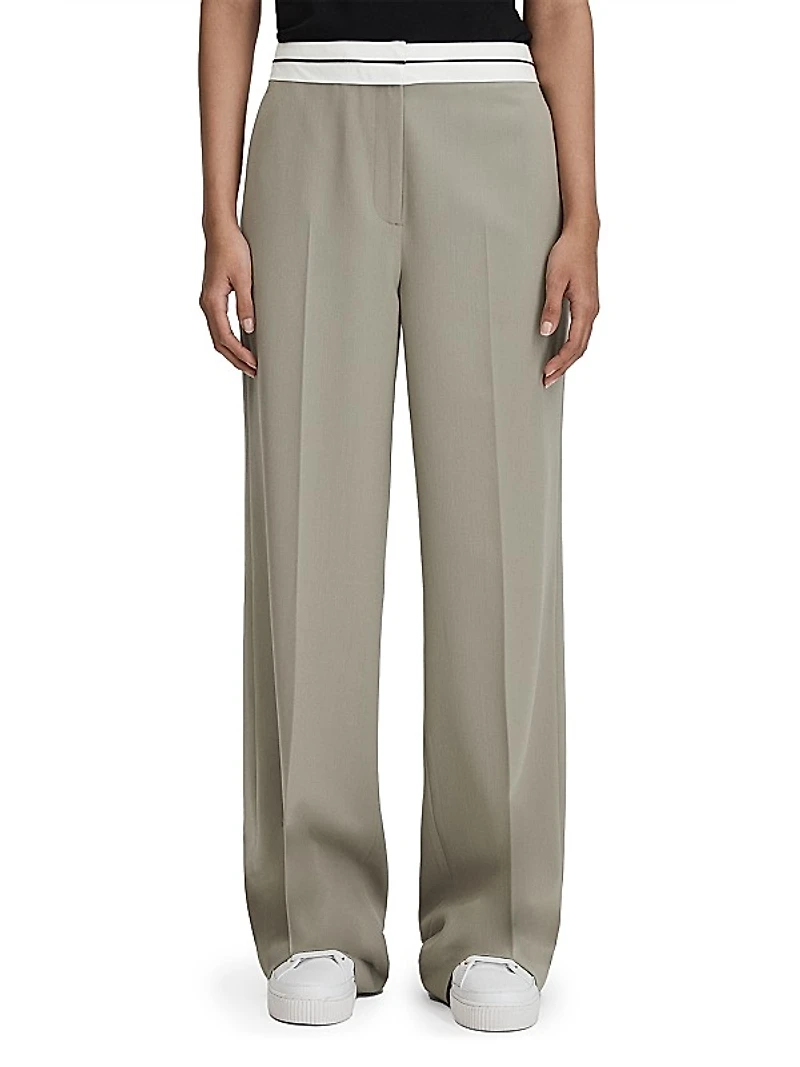 Whitley Wool-Blend Wide-Leg Pants