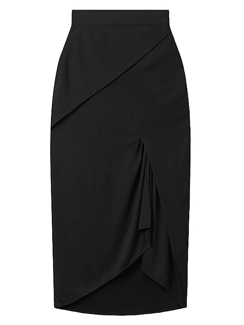 Zaria Asymmetric Midi-Skirt