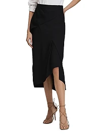 Zaria Asymmetric Midi-Skirt