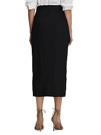 Zaria Asymmetric Midi-Skirt