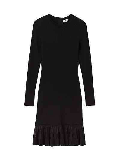 Teagan Rib-Knit Minidress