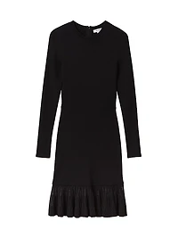 Teagan Rib-Knit Minidress