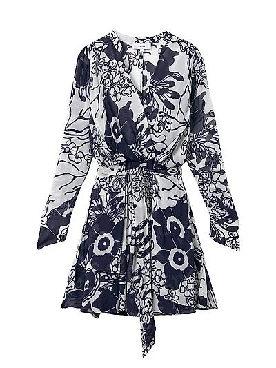 Sienna Floral Tie-Waist Dress