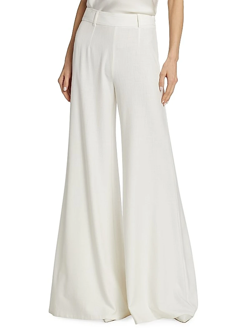 Deborah High-Rise Wide-Leg Pants