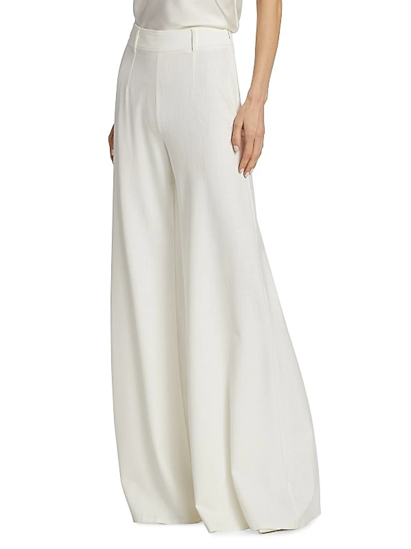 Deborah High-Rise Wide-Leg Pants