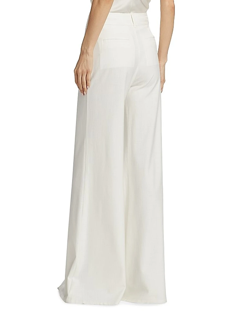 Deborah High-Rise Wide-Leg Pants