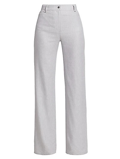 Larissa Linen-Blend Flare Pants