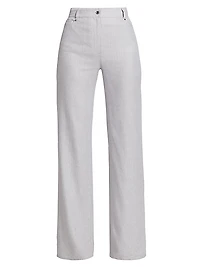 Larissa Linen-Blend Flare Pants