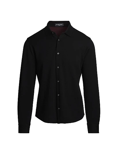 COLLECTION Button-Front Knit Shirt