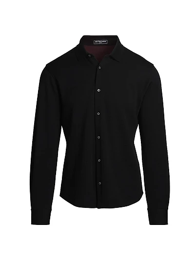 COLLECTION Button-Front Knit Shirt