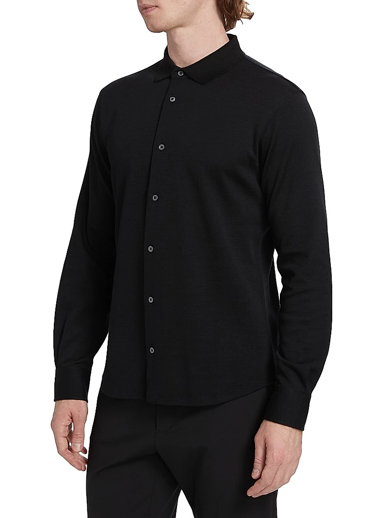 COLLECTION Button-Front Knit Shirt