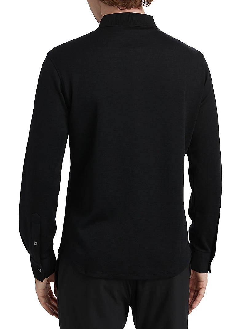 COLLECTION Button-Front Knit Shirt