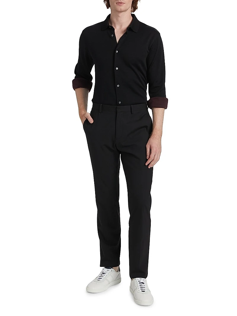 COLLECTION Button-Front Knit Shirt