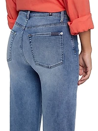 Alexa Mid-Rise Stretch Flared Jeans