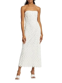 Elise Crocheted Midi-Dress