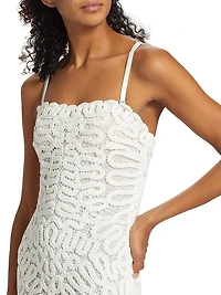 Elise Crocheted Midi-Dress