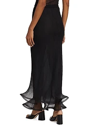 Kelso Rib-Knit Trumpet Hem Maxi Skirt