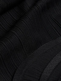 Kelso Rib-Knit Trumpet Hem Maxi Skirt