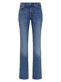 High-Rise Stretch Kick-Flare Jeans