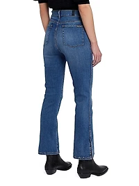 High-Rise Stretch Kick-Flare Jeans