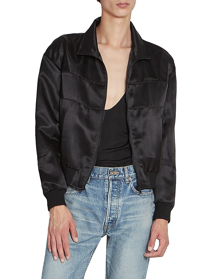 Saint Laurent Teddy Jacket Satin