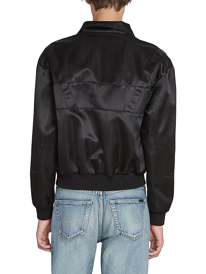 Saint Laurent Teddy Jacket Satin